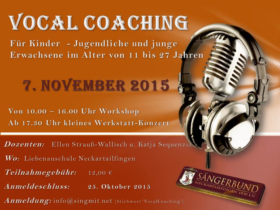 VocalCoaching Flyer