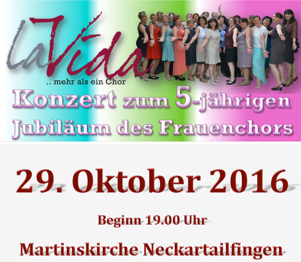 LaVida – Jubiläumskonzert LaVida – Jubiläumskonzert