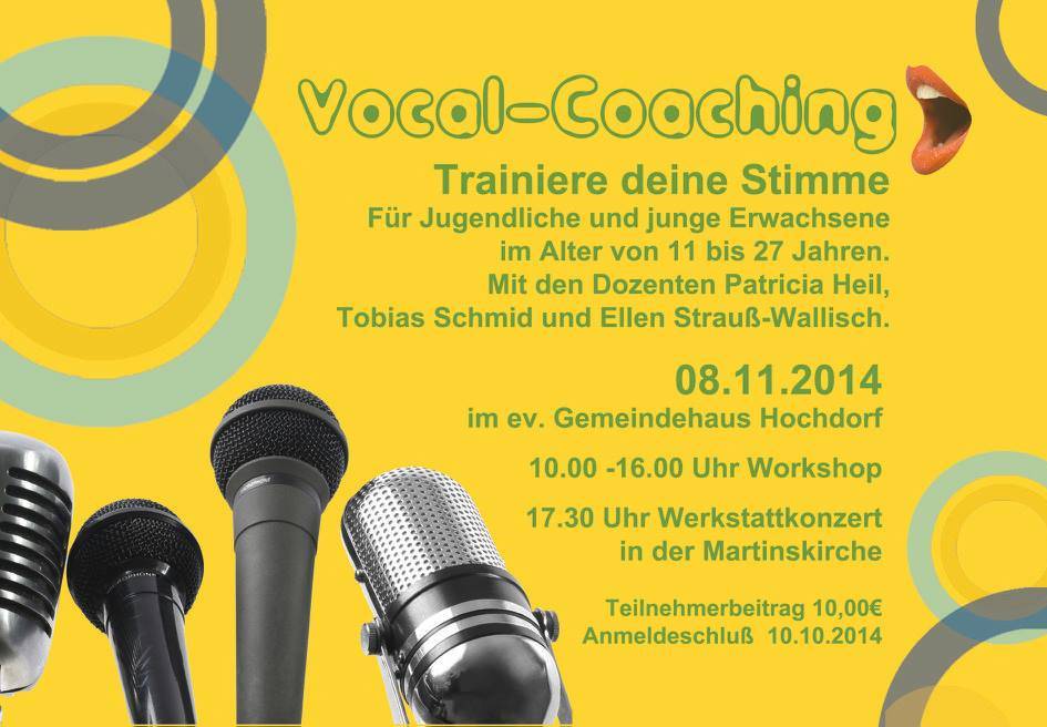 Young Generation beim Vocal-Workshop