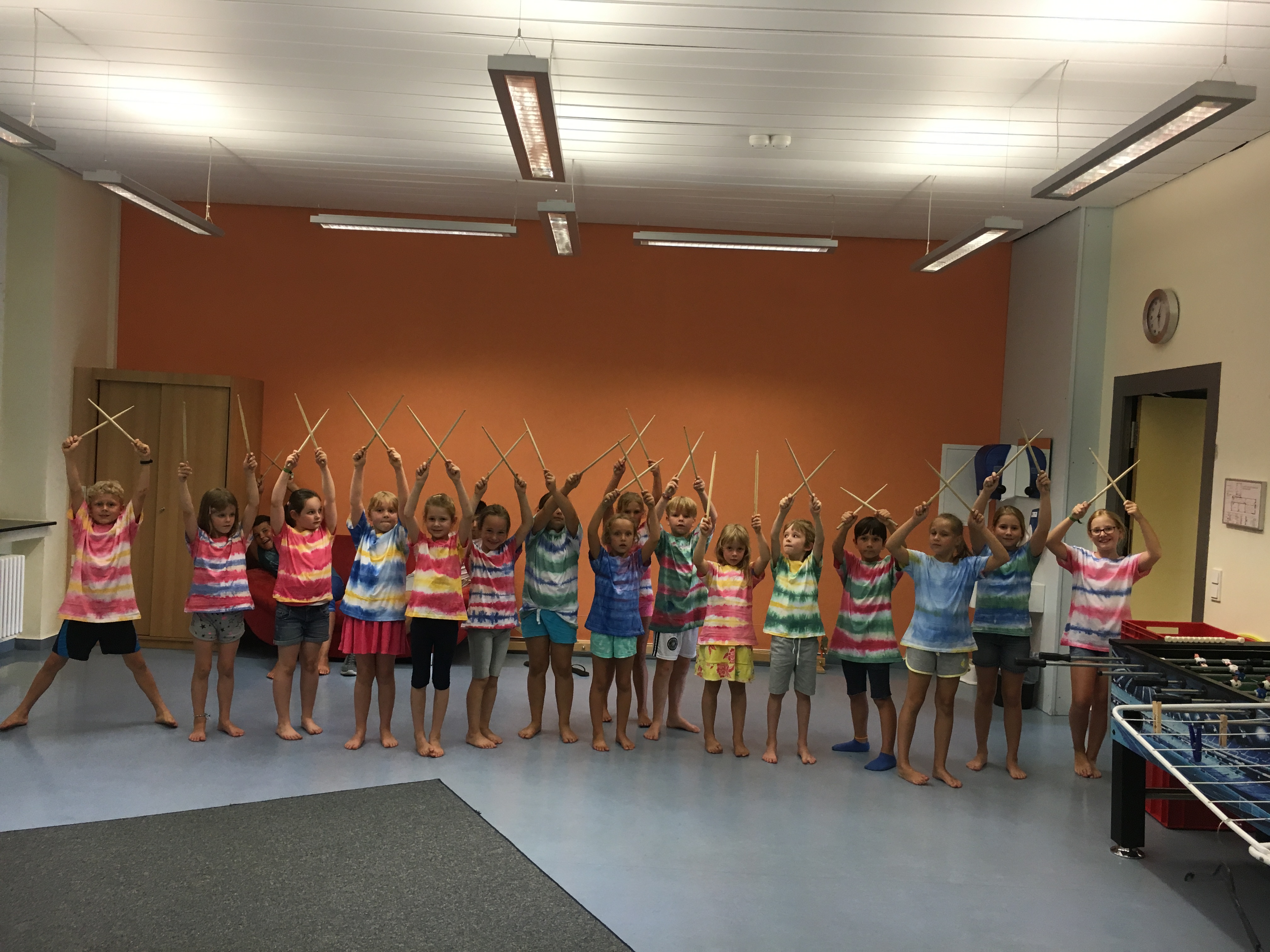 1. Sommerferien-Programmpunkt: „Rhythmus-Werkstatt“