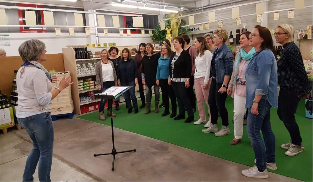 LaVida sang bei Weinmesse