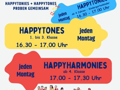 Kinderchöre – Neue Probezeiten